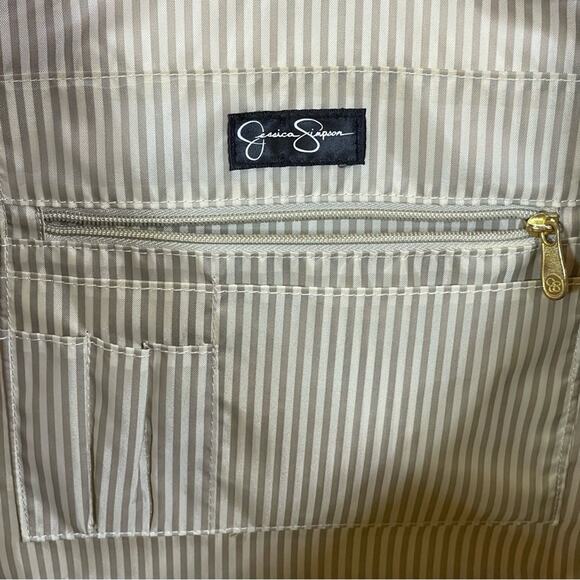 Jessica Simpson, Red Tote Bag Padded Laptop Compartment. PVC. Excellent cond! - Picture 9 of 10